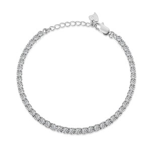 925 Sterling Silver 3mm Zirconia Tennis Bracelet 100100074 925 Sterling Silver 3mm Zirconia Tennis Bracelet 100100074