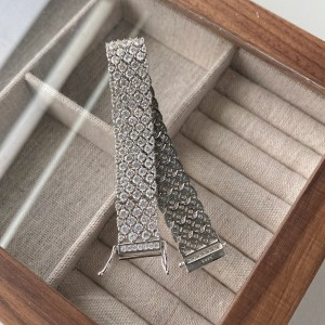 Luxury Full 5A Zirconia Wide Tennis Chain Bracelet 100100082