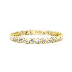 Lovely Heart Zirconia Chain Bracelet 100100102 Lovely Heart Zirconia Chain Bracelet 100100102