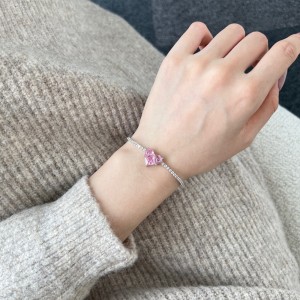 8A Heart Zirconia Tennis Bracelet 100100119 8A Heart Zirconia Tennis Bracelet 100100119