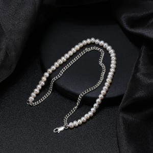 Layered Chains Natural Pearl Bracelet 100100127