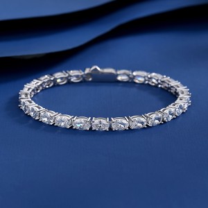 5A Oval Zirconia Tennis Bracelet 100100138
