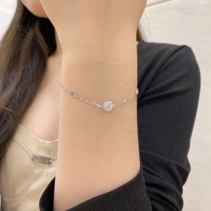 Classical Round Zirconia Chain Bracelet 100100140 Classical Round Zirconia Chain Bracelet 100100140