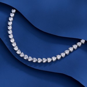 5mm Heart Zirconia Tennis Bracelet 100100145