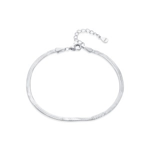 925 Sterling Silver Snake Blade Chain Bracelet 100100157