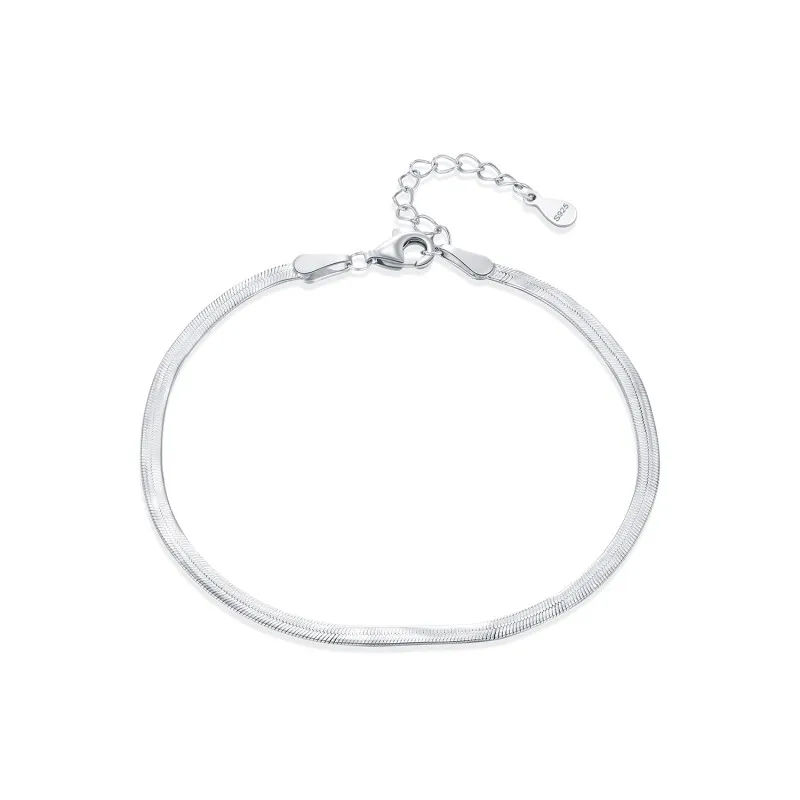 925 Sterling Silver Snake Blade Chain Bracelet 100100157