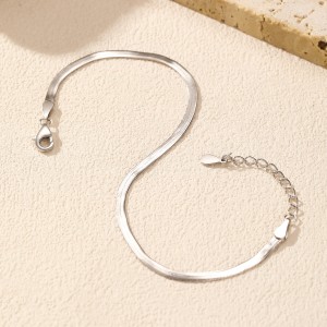 925 Sterling Silver Snake Blade Chain Bracelet 100100157