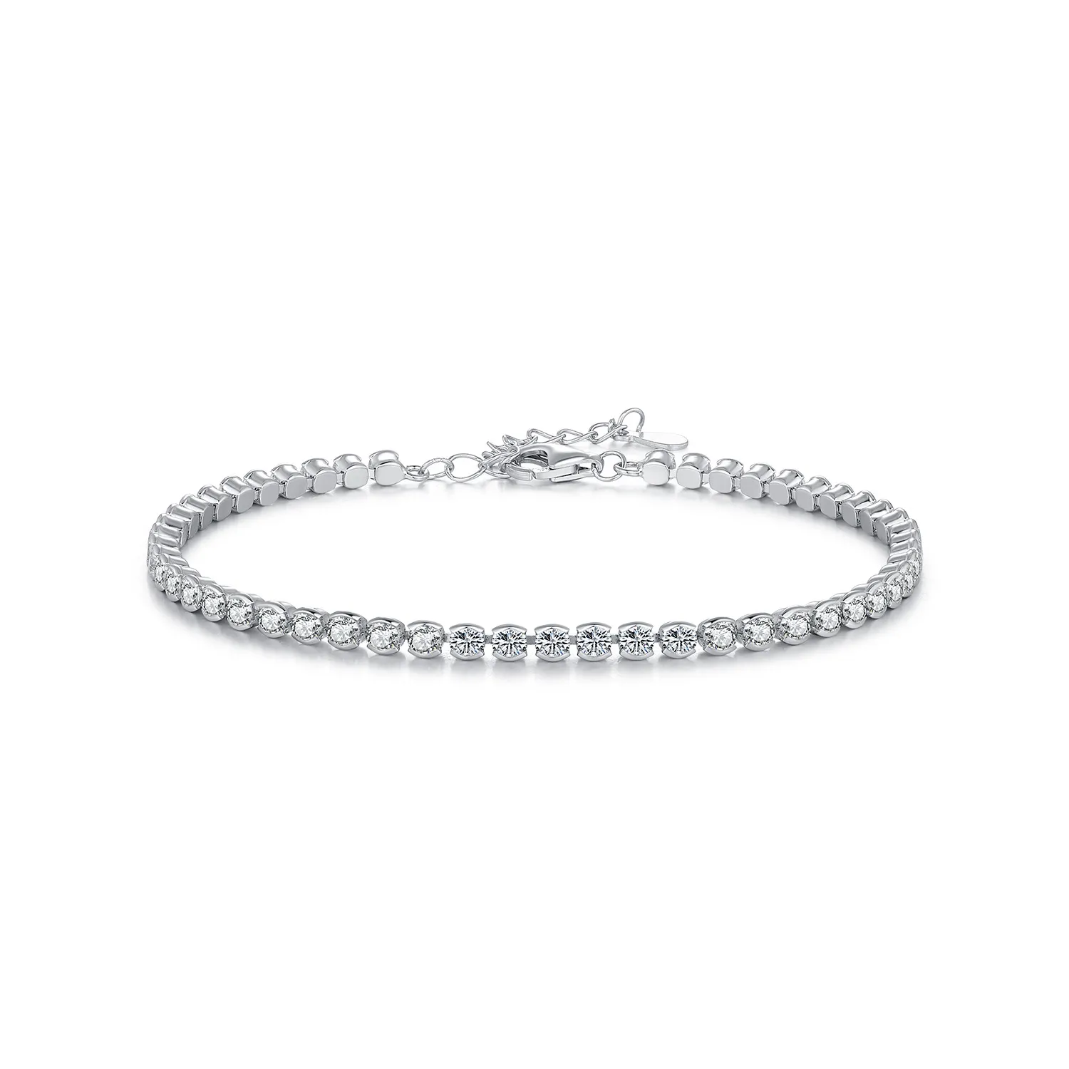 925 Sterling Silver Full CZ Tennis Bracelet 100100208