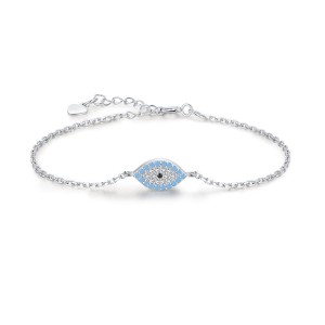 925 Sterling Silver Turquoise Evil Eye Bracelet 100100209 925 Sterling Silver Turquoise Evil Eye Bracelet 100100209
