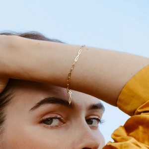 925 Sterling Silver Minimalist Chain Bracelet 100100214