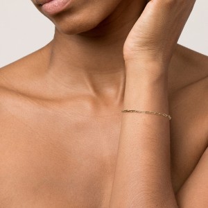 925 Sterling Silver Minimalist Chain Bracelet 100100214