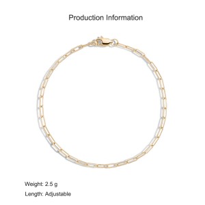 925 Sterling Silver Minimalist Chain Bracelet 100100214