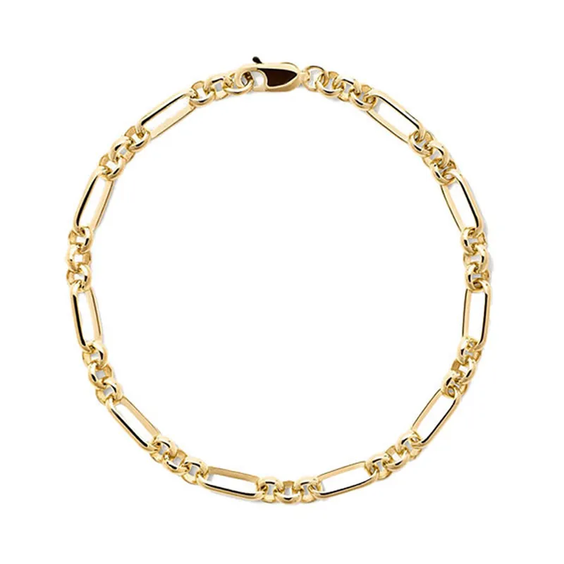 925 Sterling Silver Paperclip Chain Bracelet 100100216