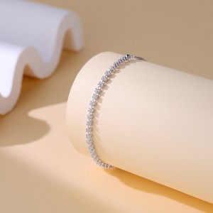 925 Sterling Silver Tennis Adjustable Zircon Bracelets 100100227 925 Sterling Silver Tennis Adjustable Zircon Bracelets 100100227