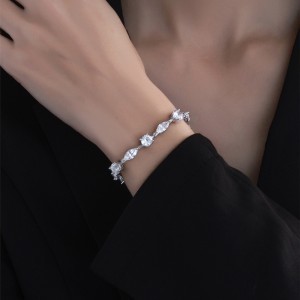 925 Sterling Silver Full CZ Tennis Bracelet 100100228