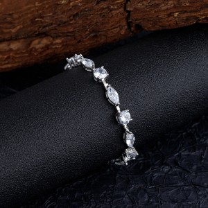 925 Sterling Silver Full CZ Tennis Bracelet 100100228