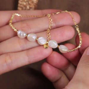 925 Sterling Silver Freshwater Pearl Cube Bracelet 100500003 925 Sterling Silver Freshwater Pearl Cube Bracelet 100500003