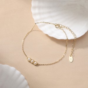 925 Sterling Silver Freshwater Pearl Bracelet 100500006