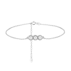 925 Sterling Silver Freshwater Pearl Bracelet 100500006