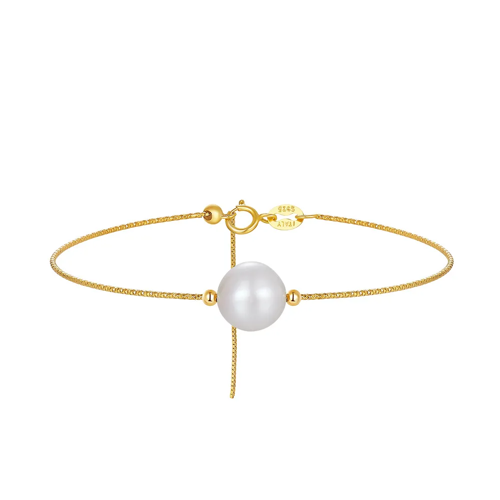 925 Sterling Silver Freshwater Pearl Bracelet 100500007 925 Sterling Silver Freshwater Pearl Bracelet 100500007