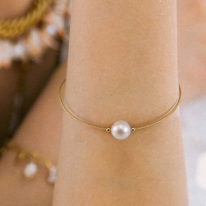 925 Sterling Silver Freshwater Pearl Bracelet 100500007 925 Sterling Silver Freshwater Pearl Bracelet 100500007