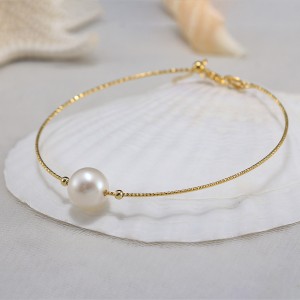 925 Sterling Silver Freshwater Pearl Bracelet 100500007 925 Sterling Silver Freshwater Pearl Bracelet 100500007