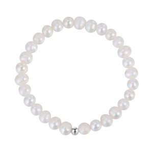 925 Sterling Silver Baroque Irregular Pearl Bracelet 100500041 925 Sterling Silver Baroque Irregular Pearl Bracelet 100500041