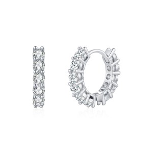 S925 Classical Moissanite Hoop Earring 110100005