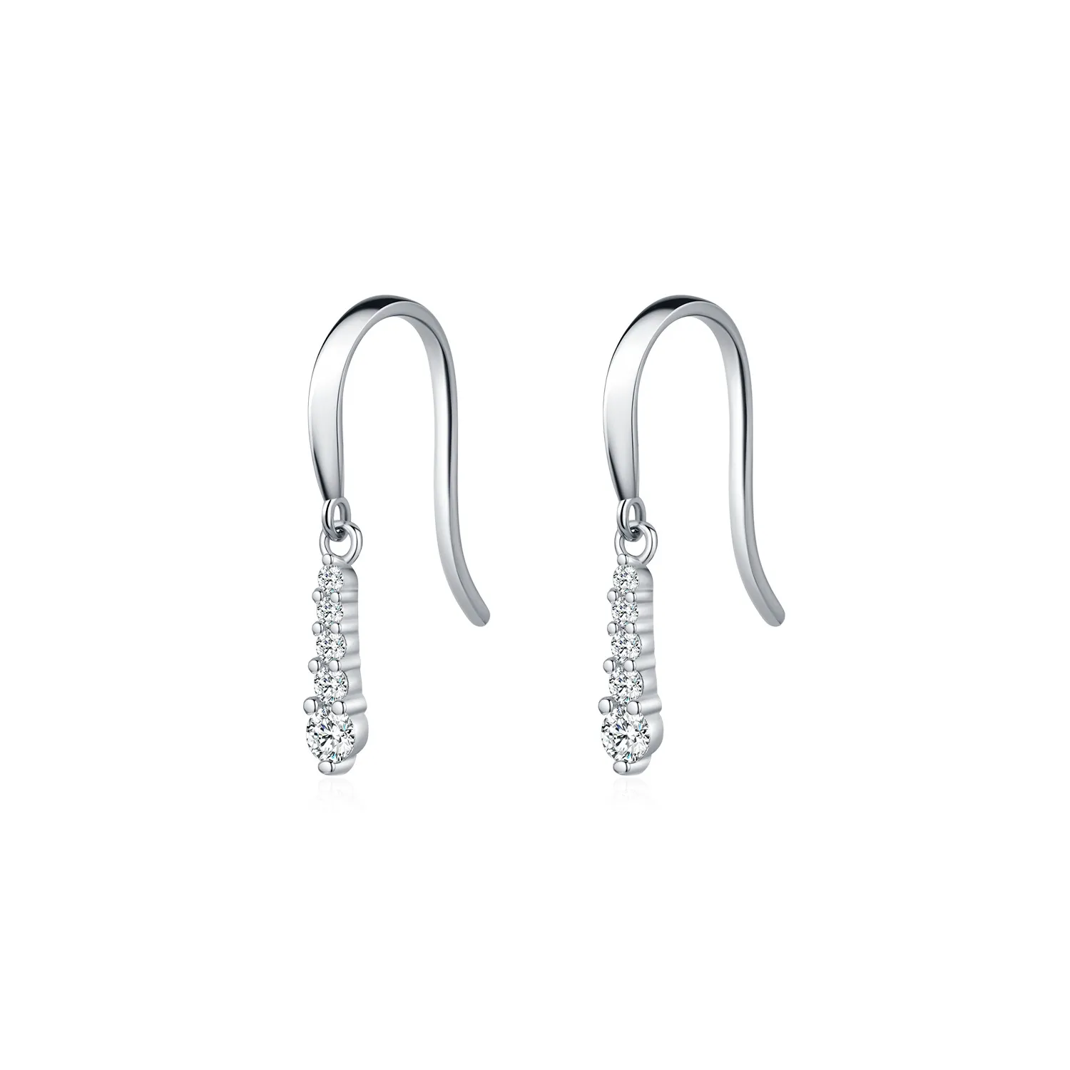 S925 Line Moissanite Dangle Earring 110100010