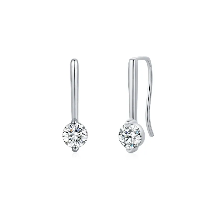 S925 Chill Style Moissanite Dangle Earring 110100012