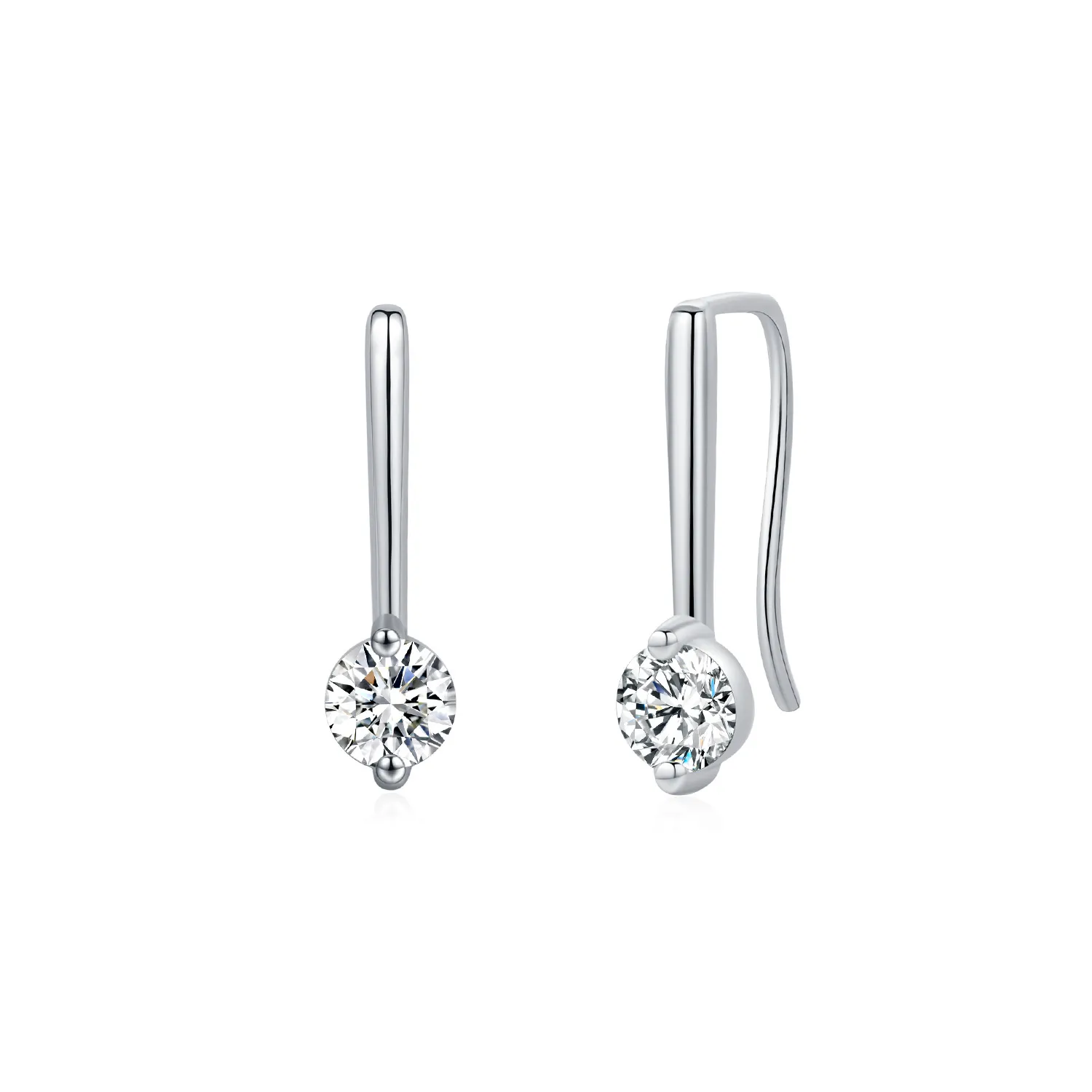 S925 Chill Style Moissanite Dangle Earring 110100012
