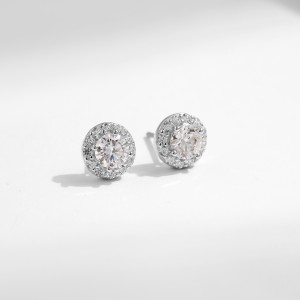 S925 Classical Moissanite Stud Earring 110100024