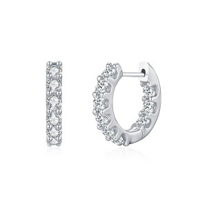 S925 Classical Moissanite Hoop Earring 110100031