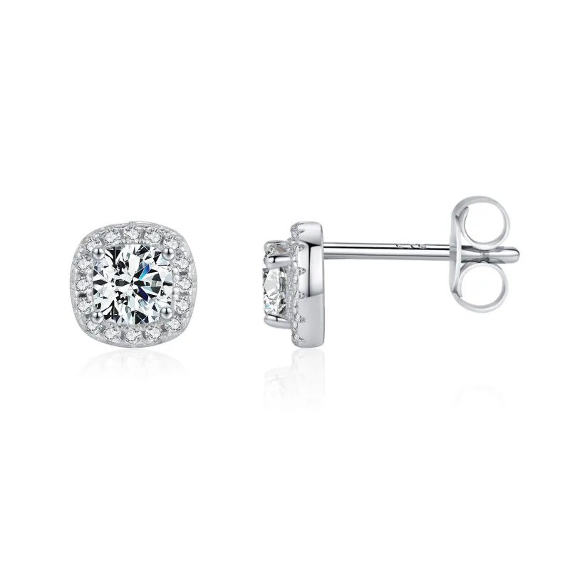 S925 Classical Moissanite Stud Earring 110100035