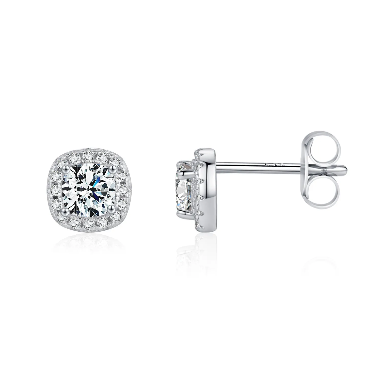 S925 Classical Moissanite Stud Earring 110100035