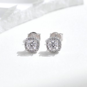 S925 Classical Moissanite Stud Earring 110100035