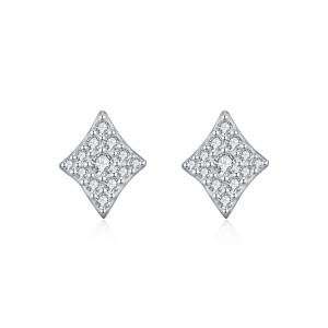 925 Sterling Silver Hip Hop Pave Moissanite Diamond Suit Studs 110100055