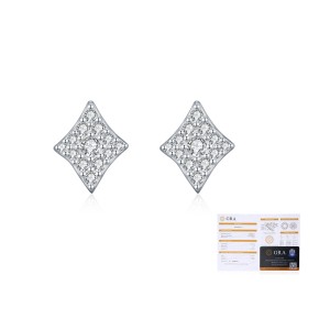 925 Sterling Silver Hip Hop Pave Moissanite Diamond Suit Studs 110100055