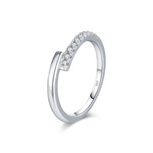 S925 Moissanite Minimalist Ring 110200004