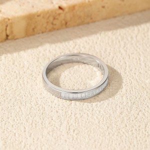 925 Sterling Silver Shared Prong Moissanite Eternity Ring 110200051