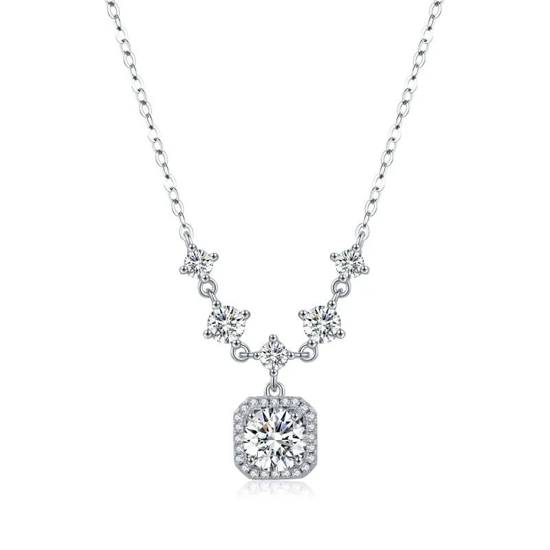 S925 Wedding Party Moissanite Necklace 110300002