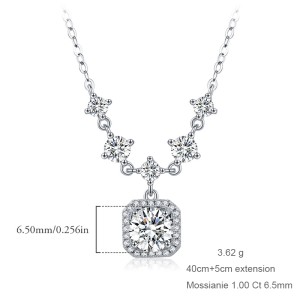 S925 Wedding Party Moissanite Necklace 110300002