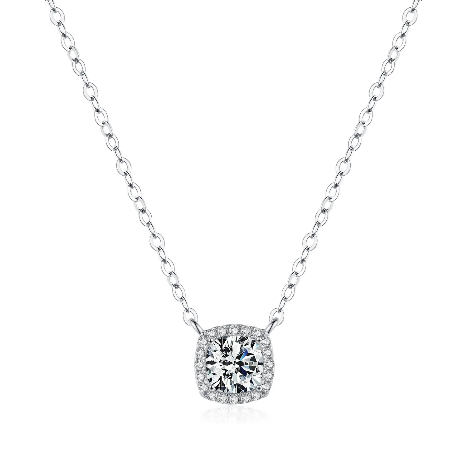 S925 1Ct Moissanite Birthday Party Necklace 110300007