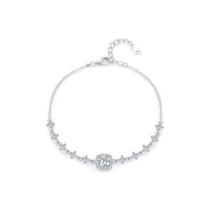 S925 Sparkle Moissanite Wedding Chain Bracelet 110400001