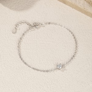 925 Sterling Silver Moissanite Stone Bracelet 110400014 925 Sterling Silver Moissanite Stone Bracelet 110400014