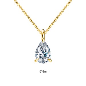 925 Sterling Silver Teardrop Moissanite Jewelry Set 110600001 925 Sterling Silver Teardrop Moissanite Jewelry Set 110600001