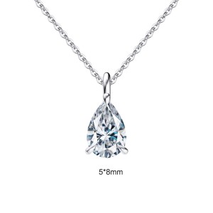 925 Sterling Silver Teardrop Moissanite Jewelry Set 110600001 925 Sterling Silver Teardrop Moissanite Jewelry Set 110600001