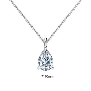 925 Sterling Silver Teardrop Moissanite Jewelry Set 110600001 925 Sterling Silver Teardrop Moissanite Jewelry Set 110600001