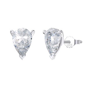 925 Sterling Silver Teardrop Moissanite Jewelry Set 110600001 925 Sterling Silver Teardrop Moissanite Jewelry Set 110600001