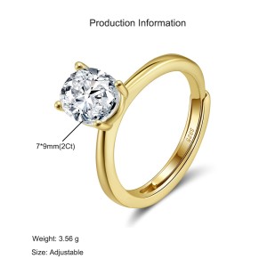 925 Sterling Silver Oval Moissanite Jewelry Set 110600002